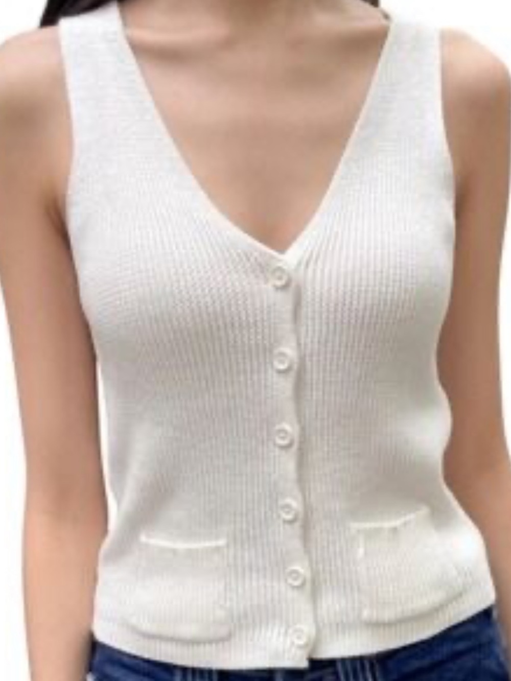 Brandy Melville // Ribbed Knit Sweater Vest